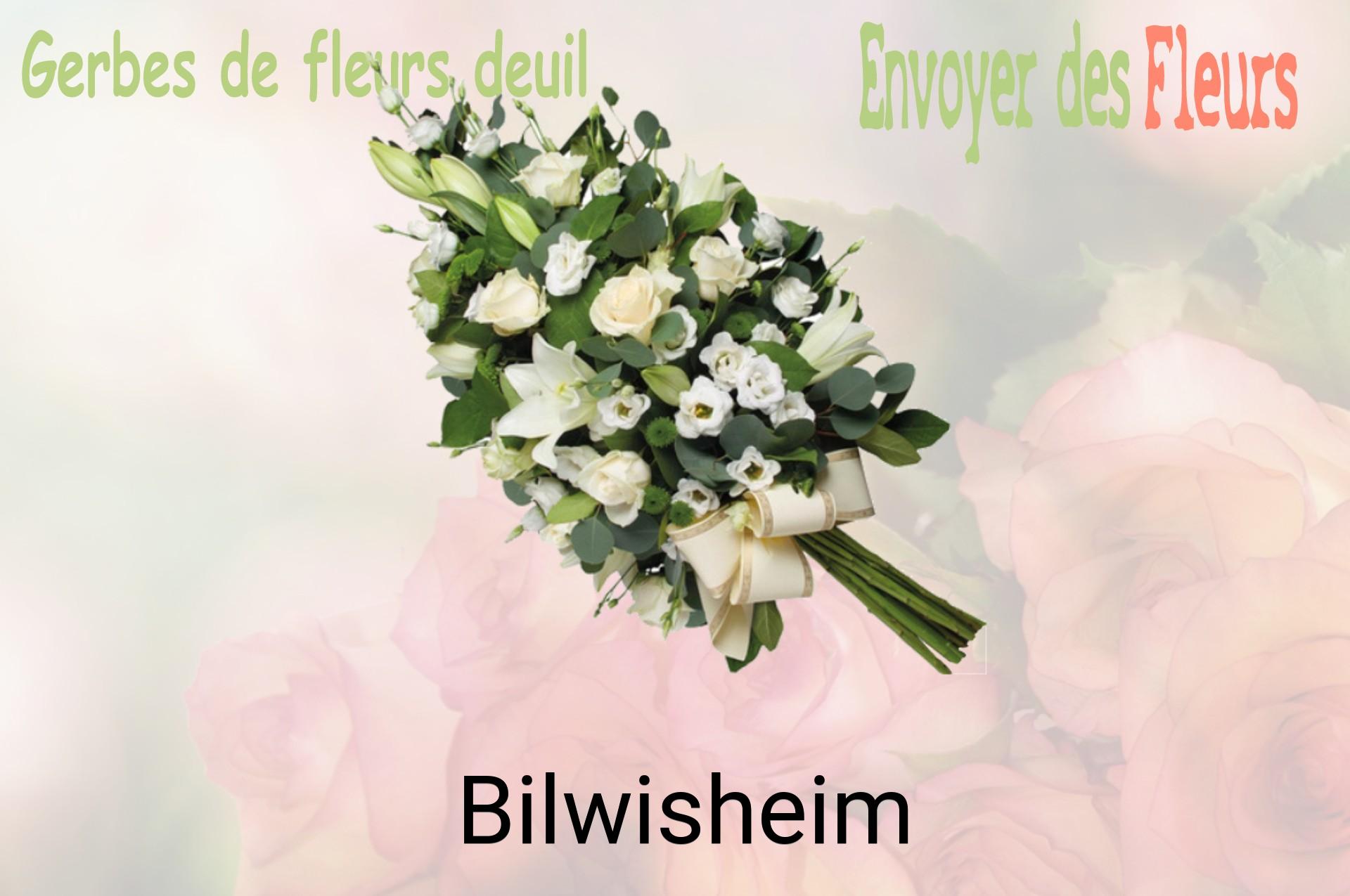 Gerbe de fleurs de deuil livrée à Bilwisheim
